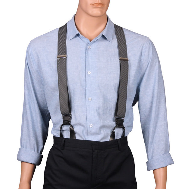 Grey Button Braces