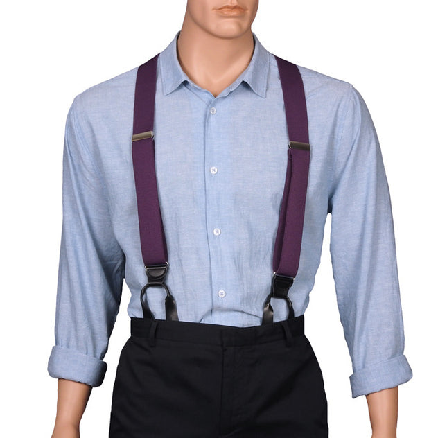 Purple Button Braces