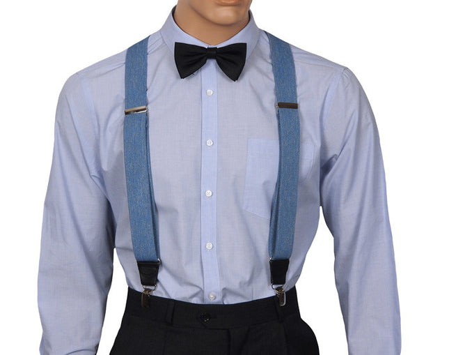 Denim Blue Braces Front