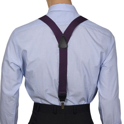 Purple Clip On Braces Y Back