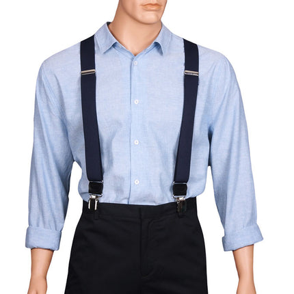 Navy Twin Pin Braces