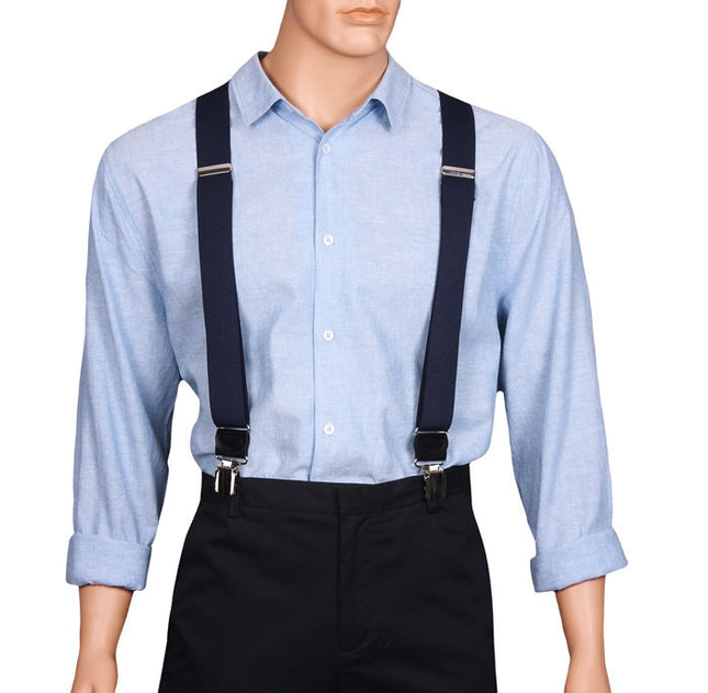 Navy Twin Pin Braces