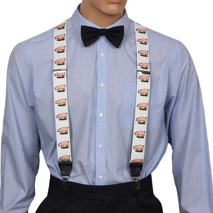 Braces With Pig Motif