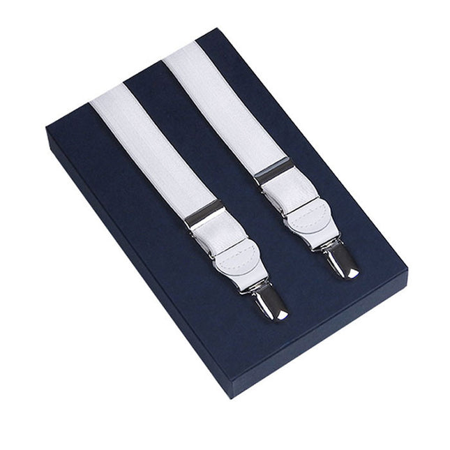 White Satin Braces