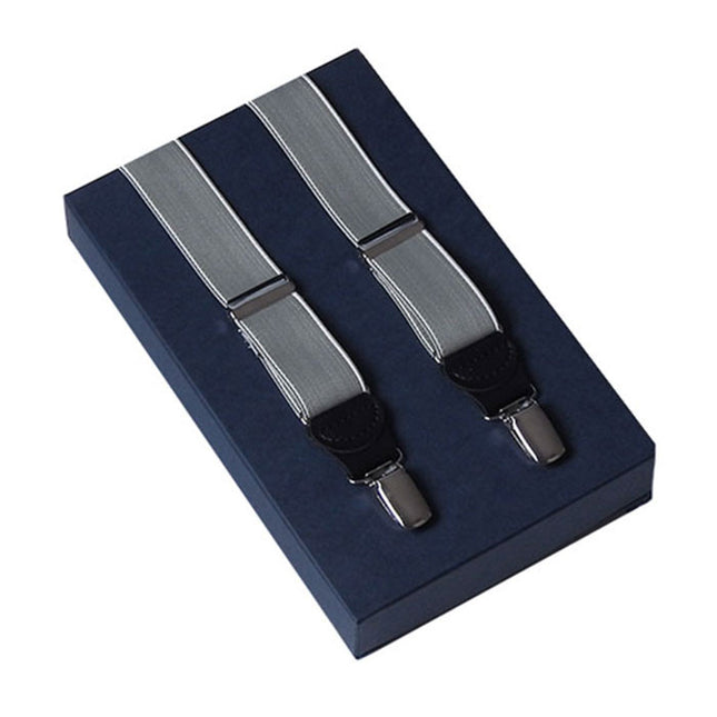 Silver Satin Braces