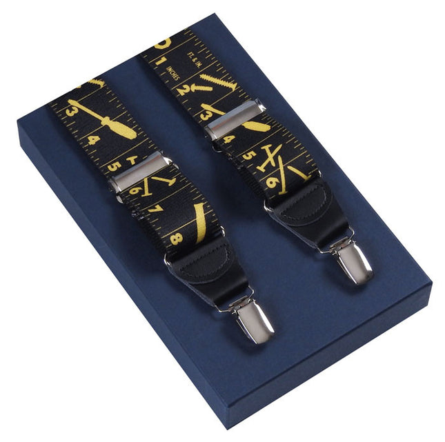 Black Tape Measure Braces