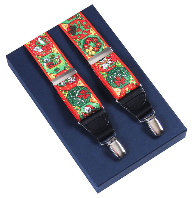Red Xmas Braces