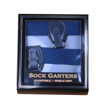 Navy Sock Garters