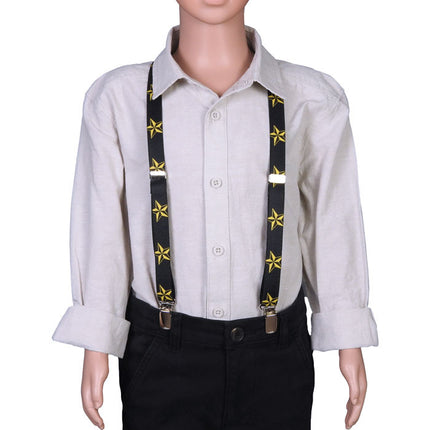 Yellow Star Boys Braces Front