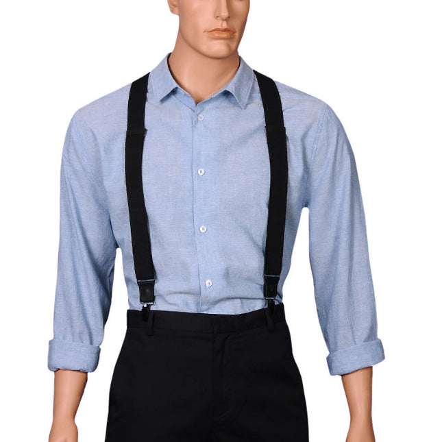 Wiseguy Charger Black Suspenders