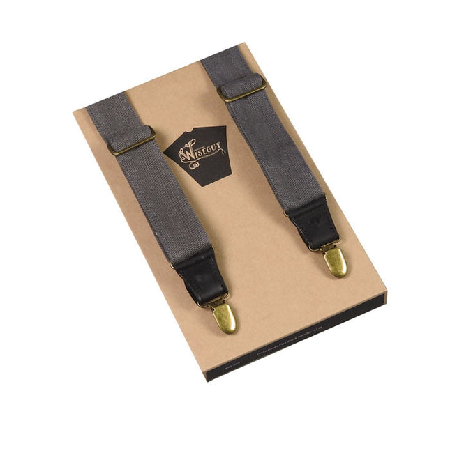 Wiseguy Grey Canvas Braces