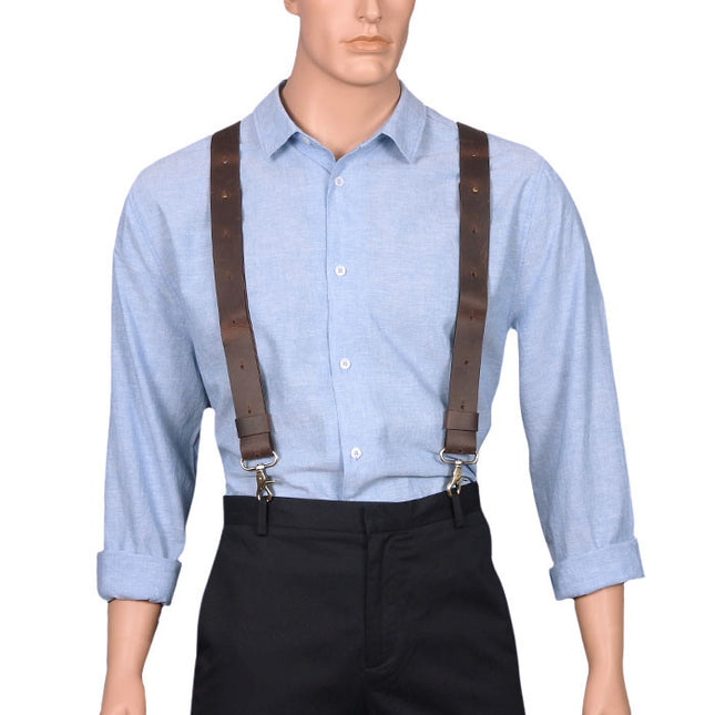 Wiseguy Original Flex Brown Leather Braces