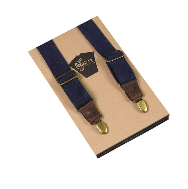 Wiseguy Navy Canvas Braces