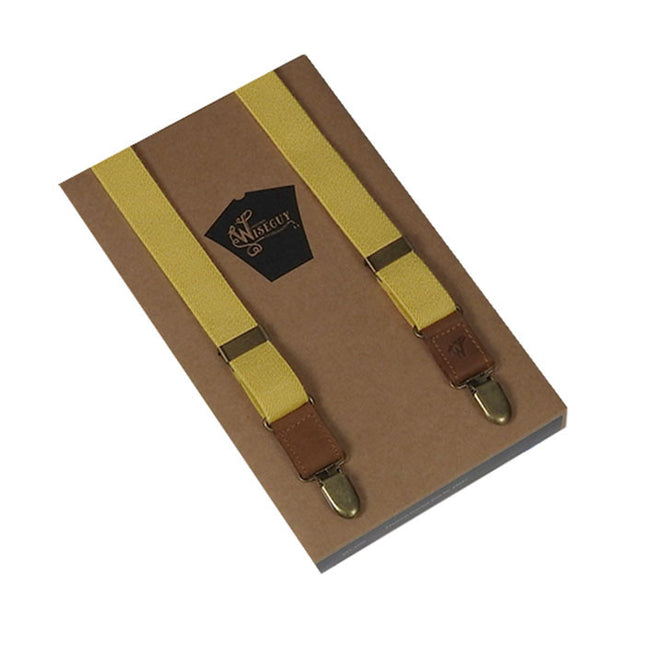 Essential Slim Yellow Braces
