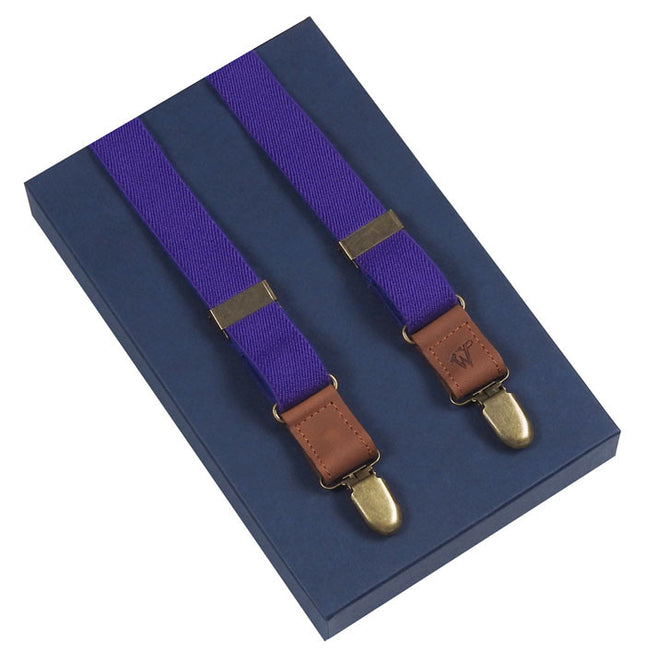 Wiseguy Slim Purple Braces