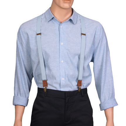 Wiseguy Sky Blue Slim Braces
