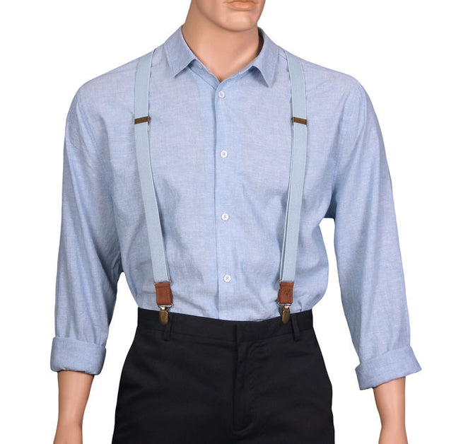Wiseguy Sky Blue Slim Braces
