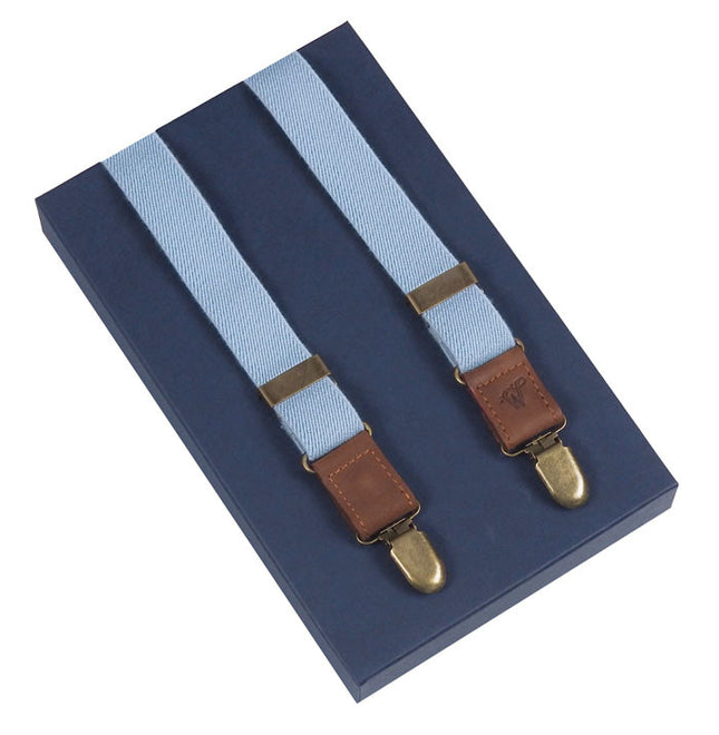 Sky Blue Slim Braces