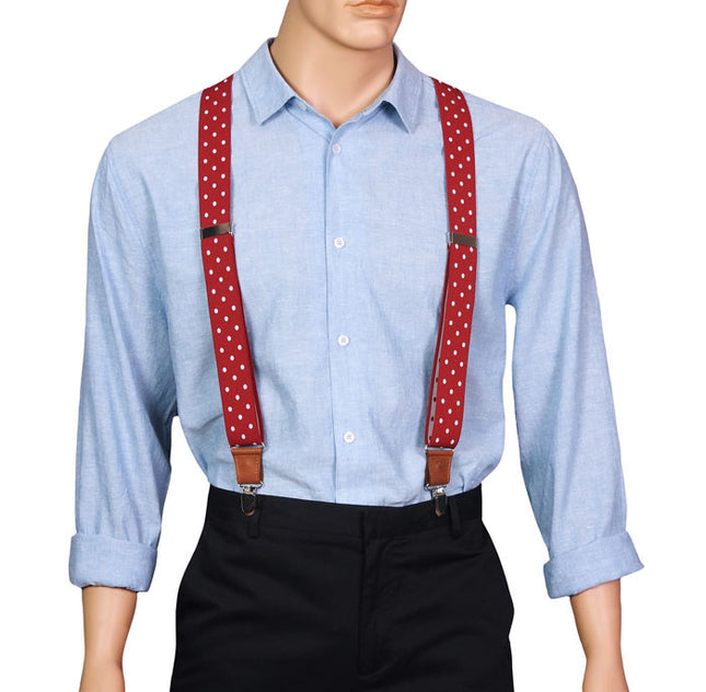 Red Dotted Suspenders