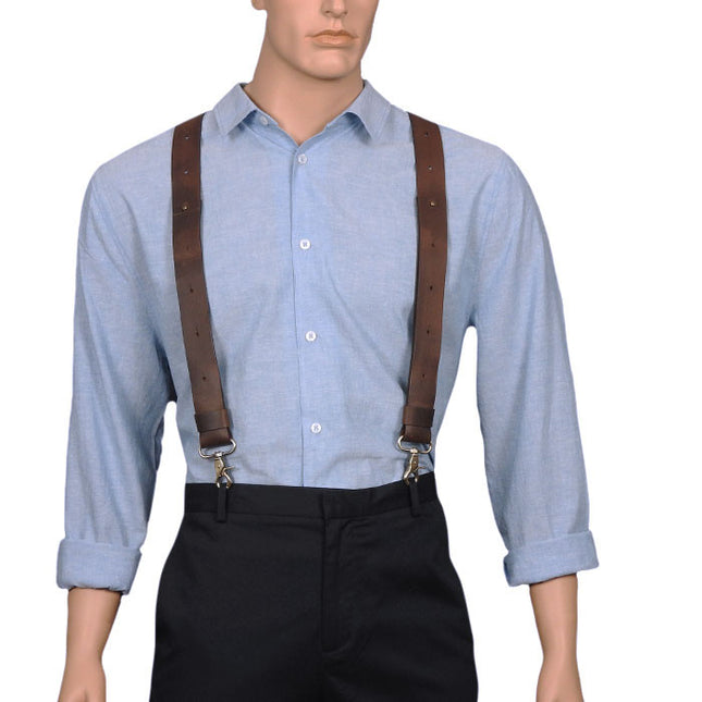 Crazy Horse All Leather Braces