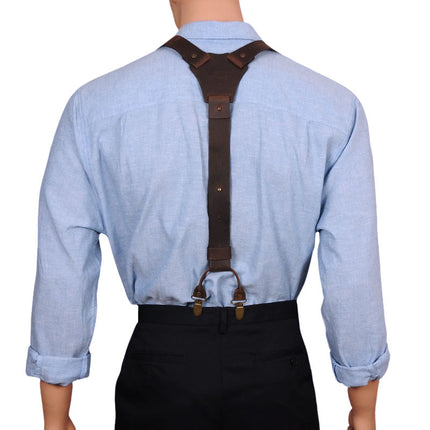 Wiseguy Crazy Horse All Leather Braces
