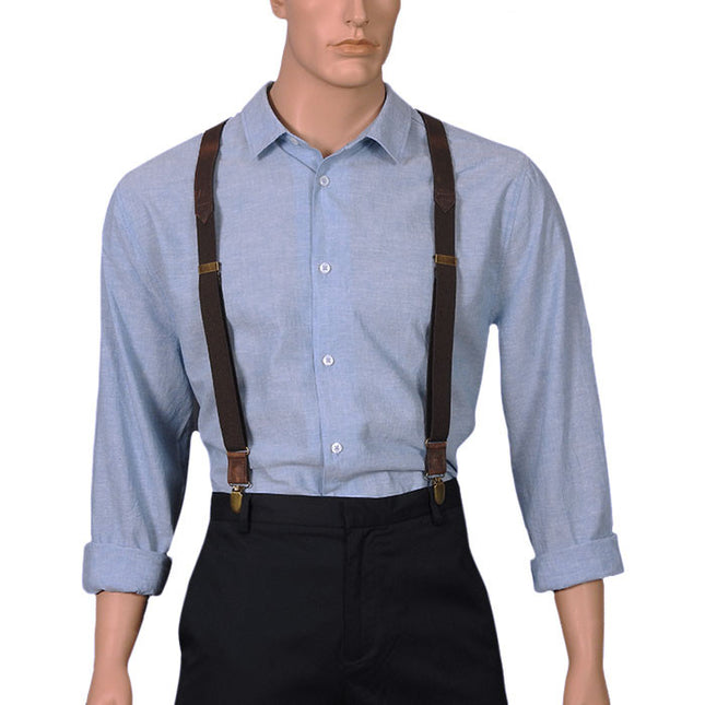 Wiseguy Associate Slim Brown Braces