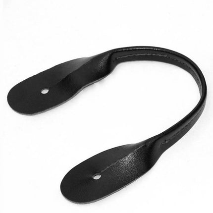 Black leather replacement button runnrs