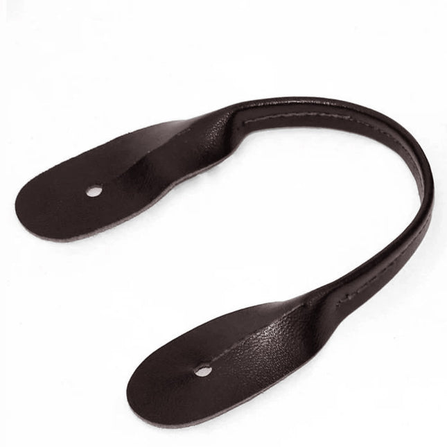 Replacement leather button runner dark brown